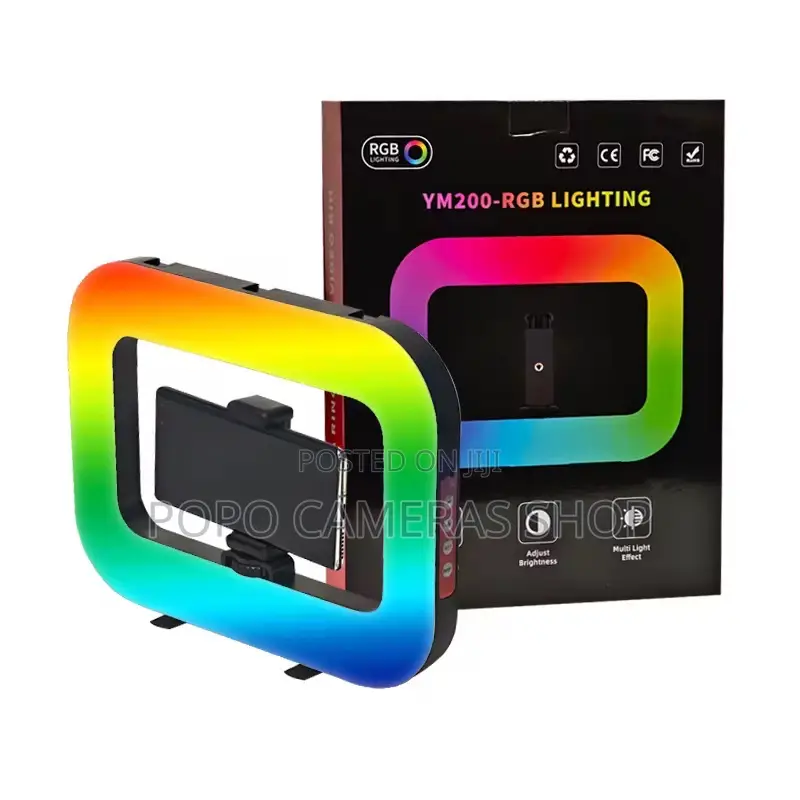 Ym200 RGB Ring Light With Phone Holder