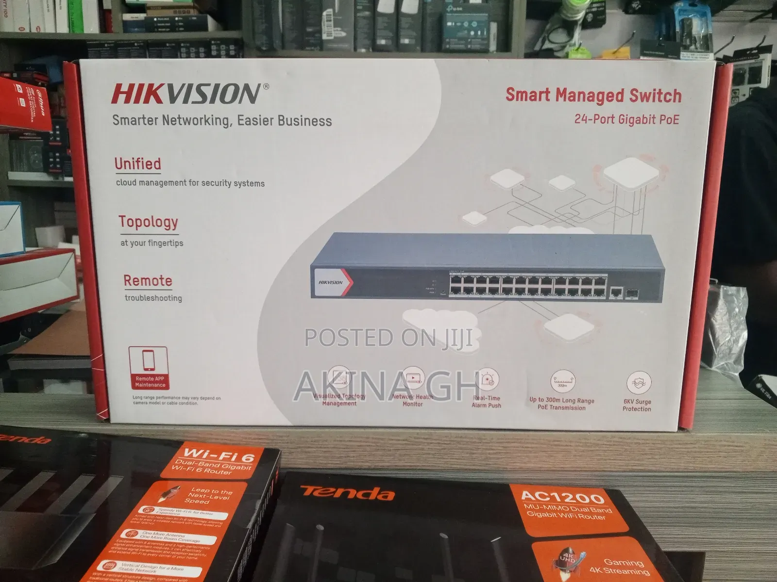 Hikvision 24 Port Gigabit Smart Managed Poe Switch Ds-3e1526p-Ei/M