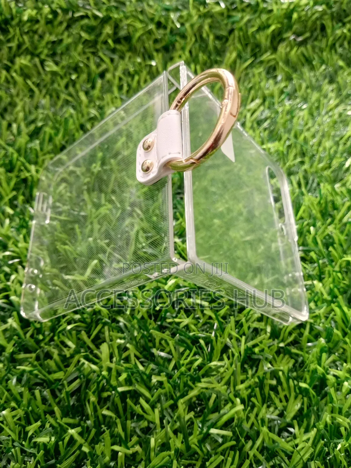 Samsung Z Flip 7 Transparent Cases With Protector and a Ring