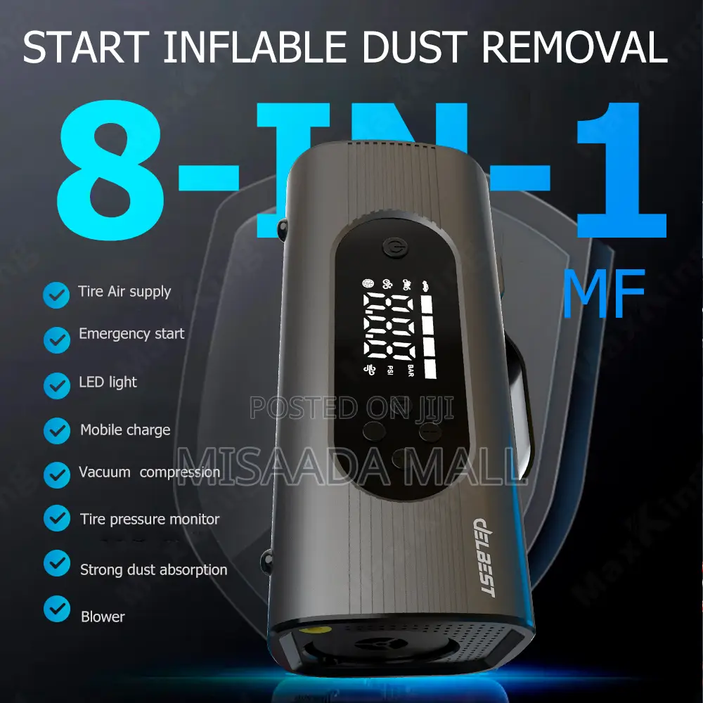 8 In 1 Multifunctional Jump Starter With Pump