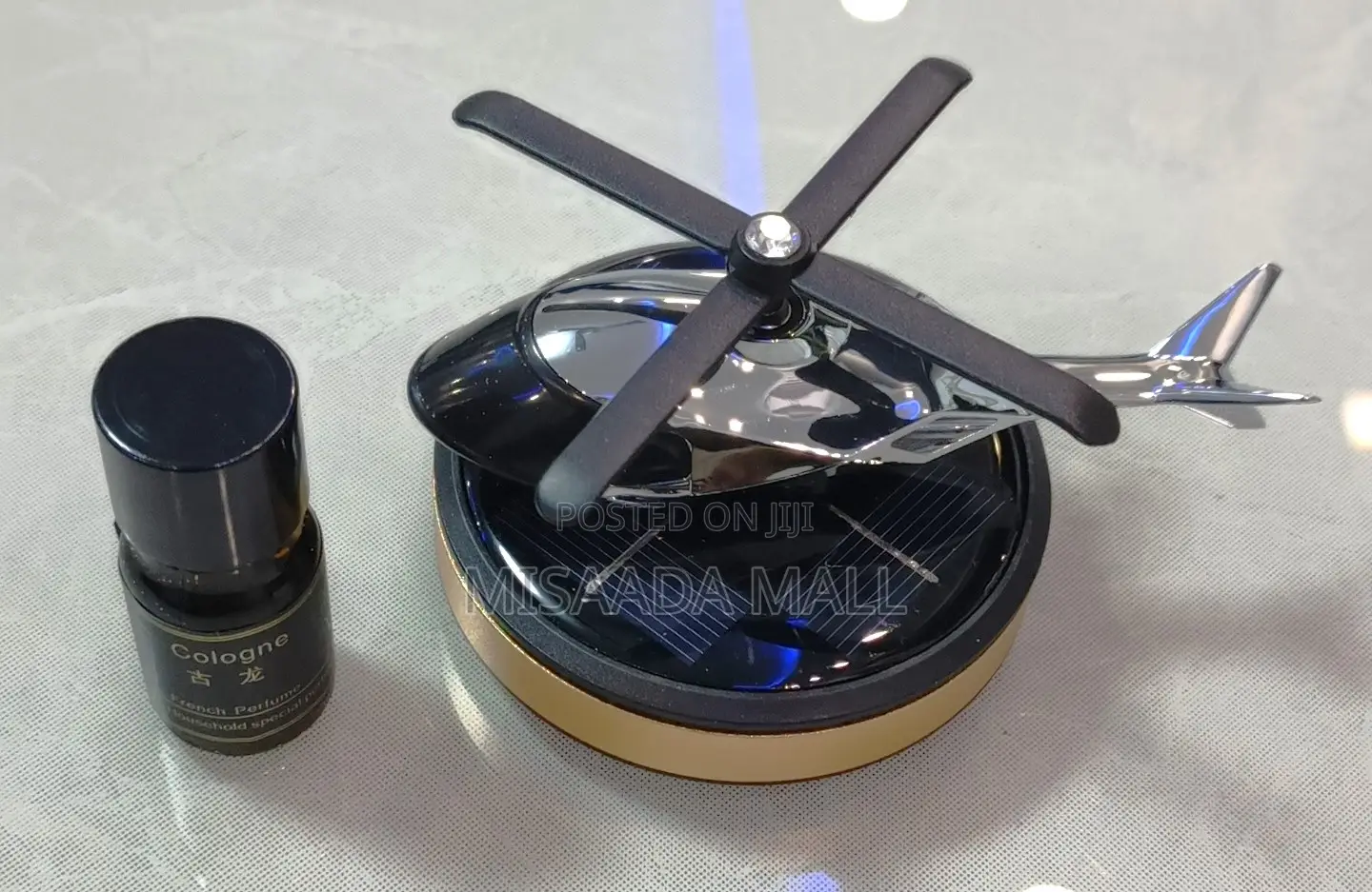 Luxury Car Air Freshener Solar Powered Rotating Airplane