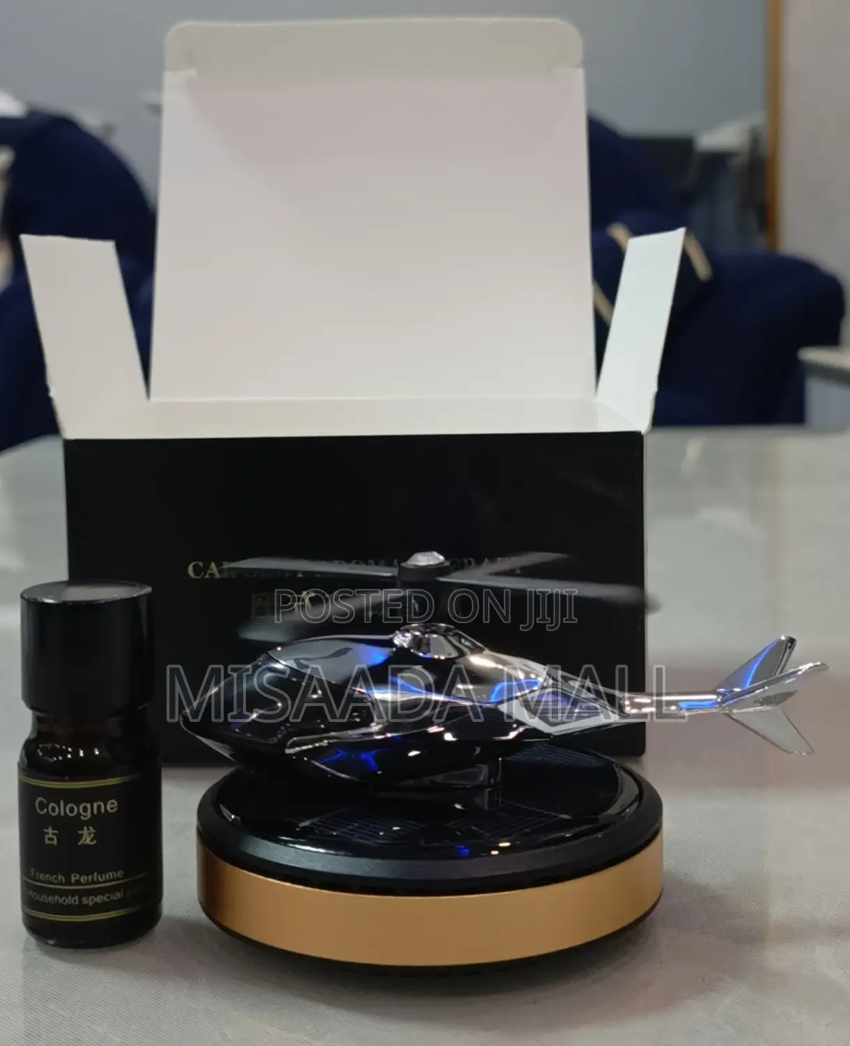Luxury Car Air Freshener Solar Powered Rotating Airplane