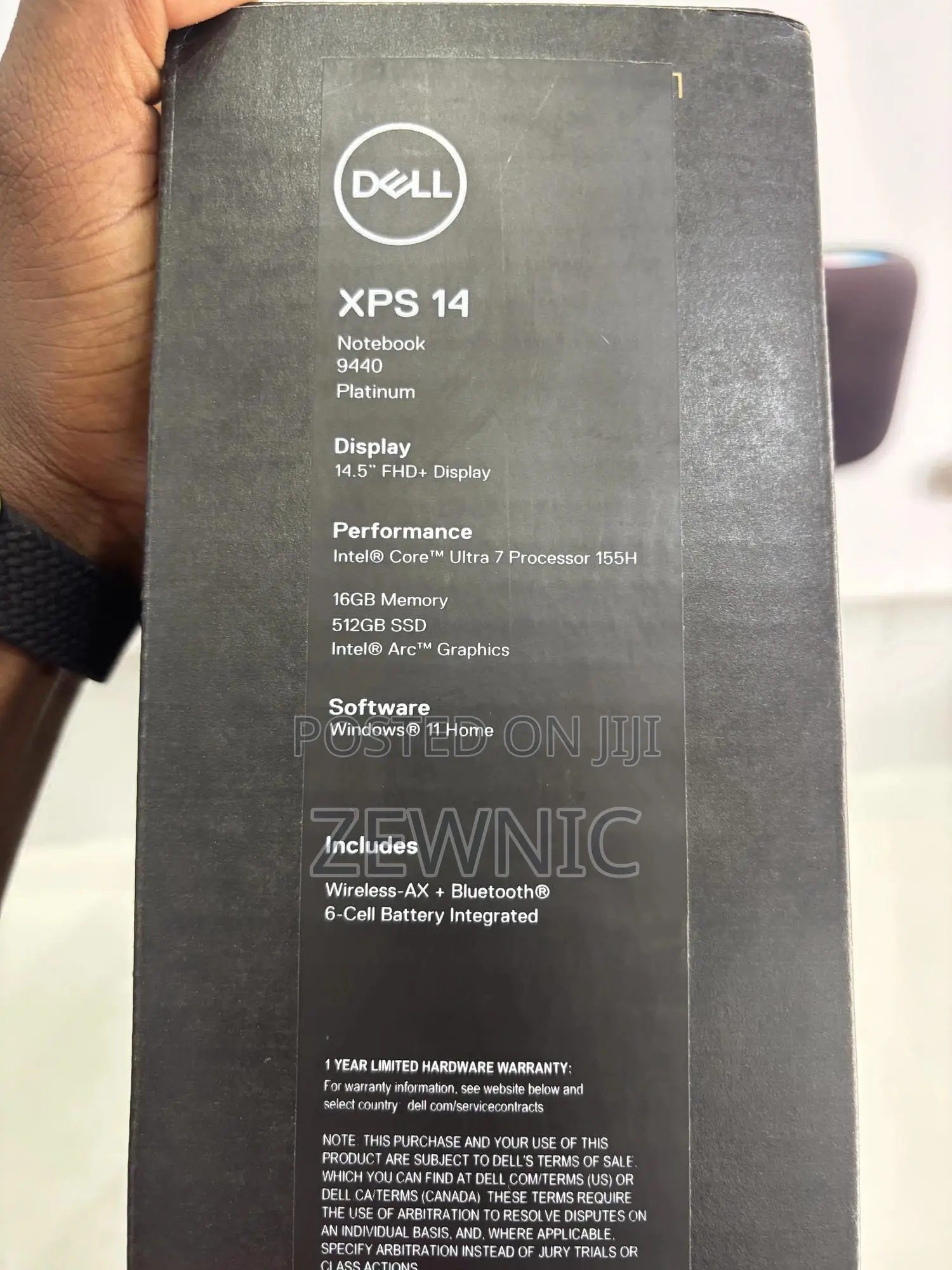 New Laptop Dell XPS 14 9440 16GB Intel Core Ultra 7 SSD 512GB