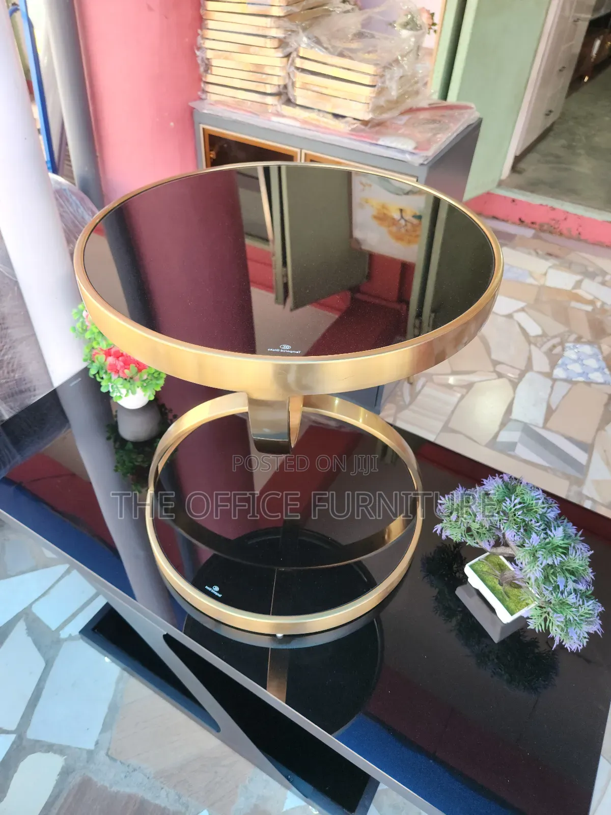Gold Round Coffee Table
