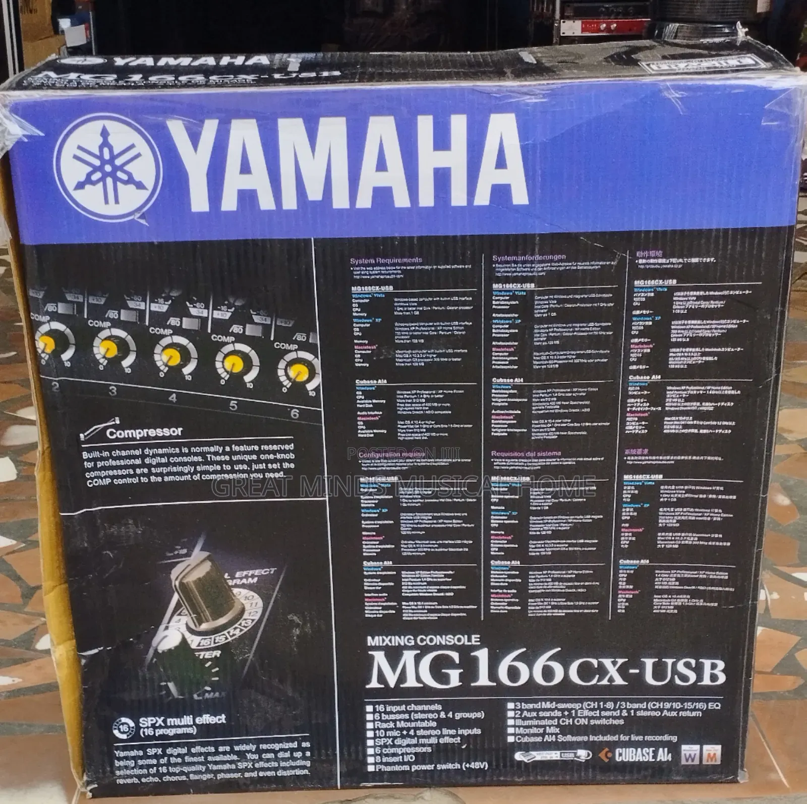 Yamaha Mg166 Cx 16 Channels Mixing Console