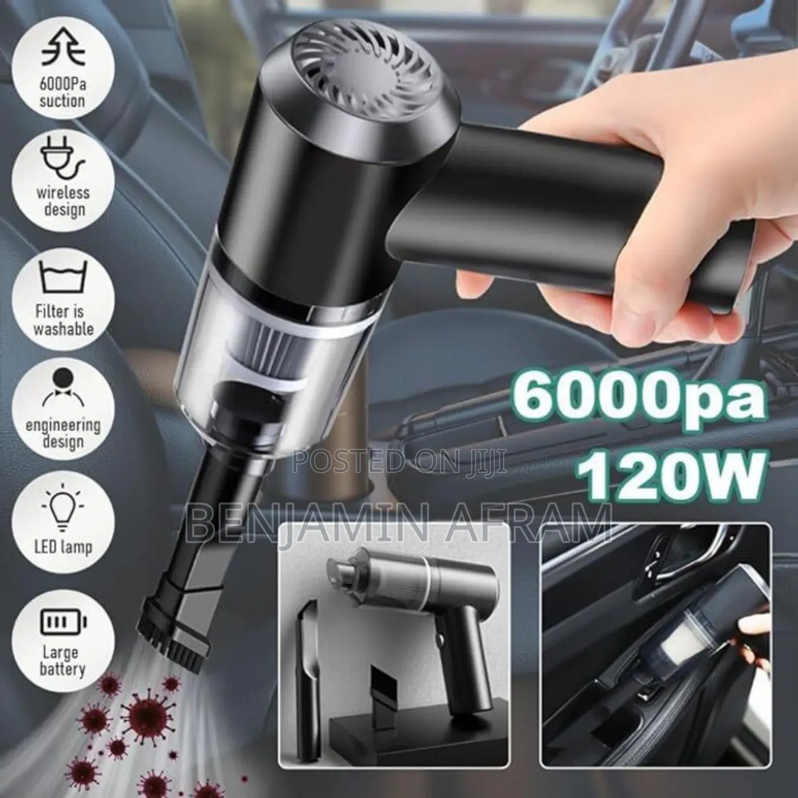 Mini Home and Car Vacuum Cleaner 3 in 1