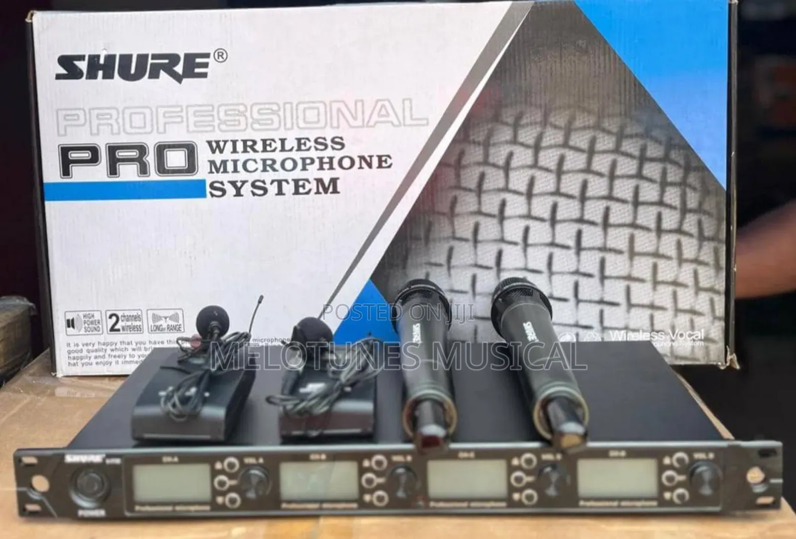 Shure 2hand 2lapel Professional Wireless Microphone
