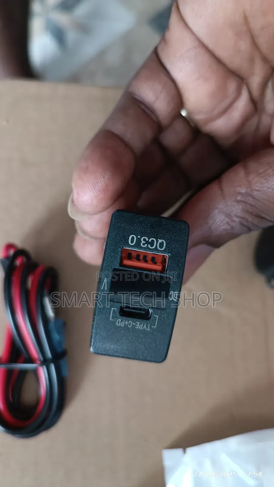 Dual Usb Fast Car Charger Pd +Usb For Smartphones, Tablets