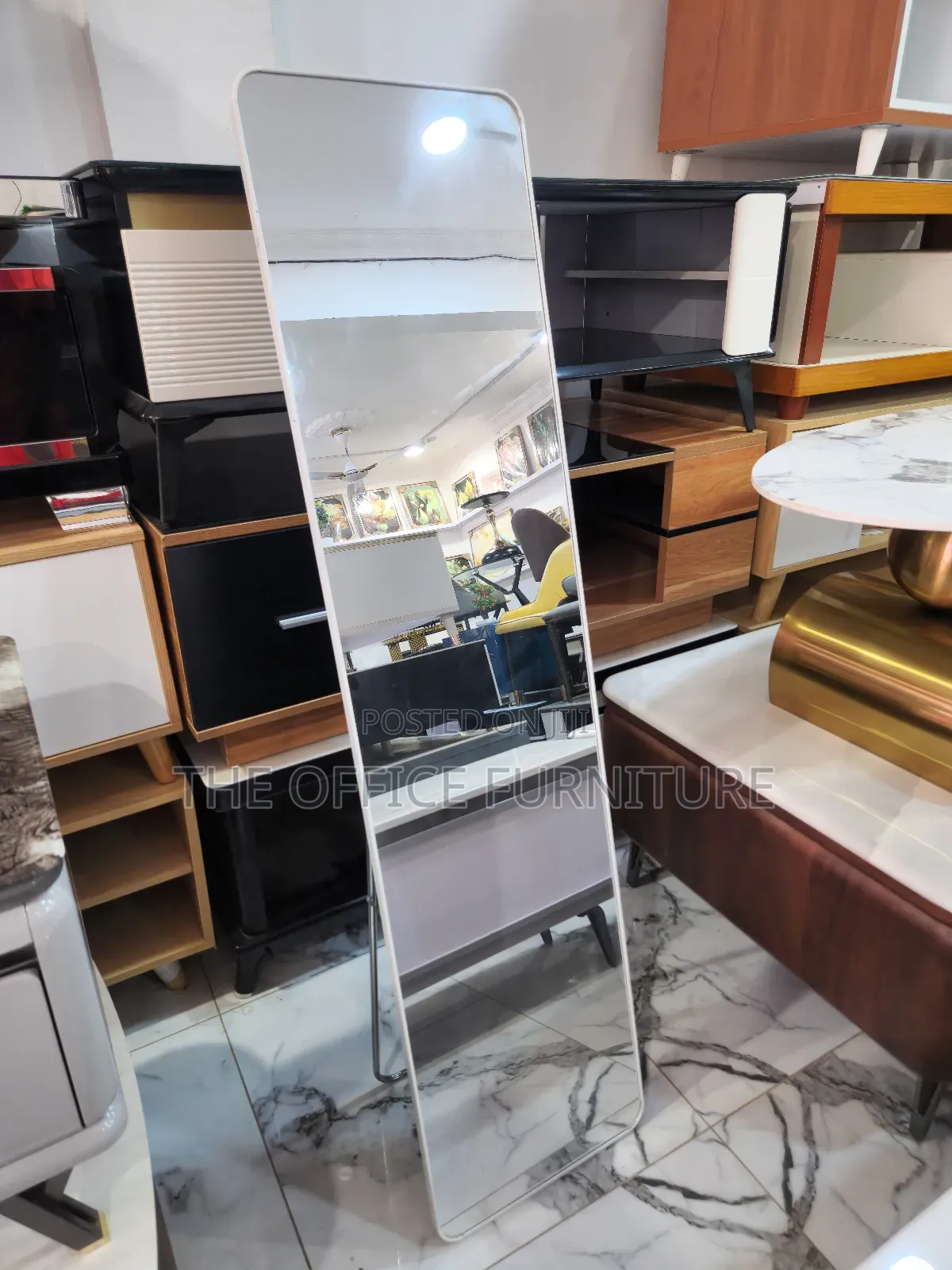 Frameless Standing Mirror