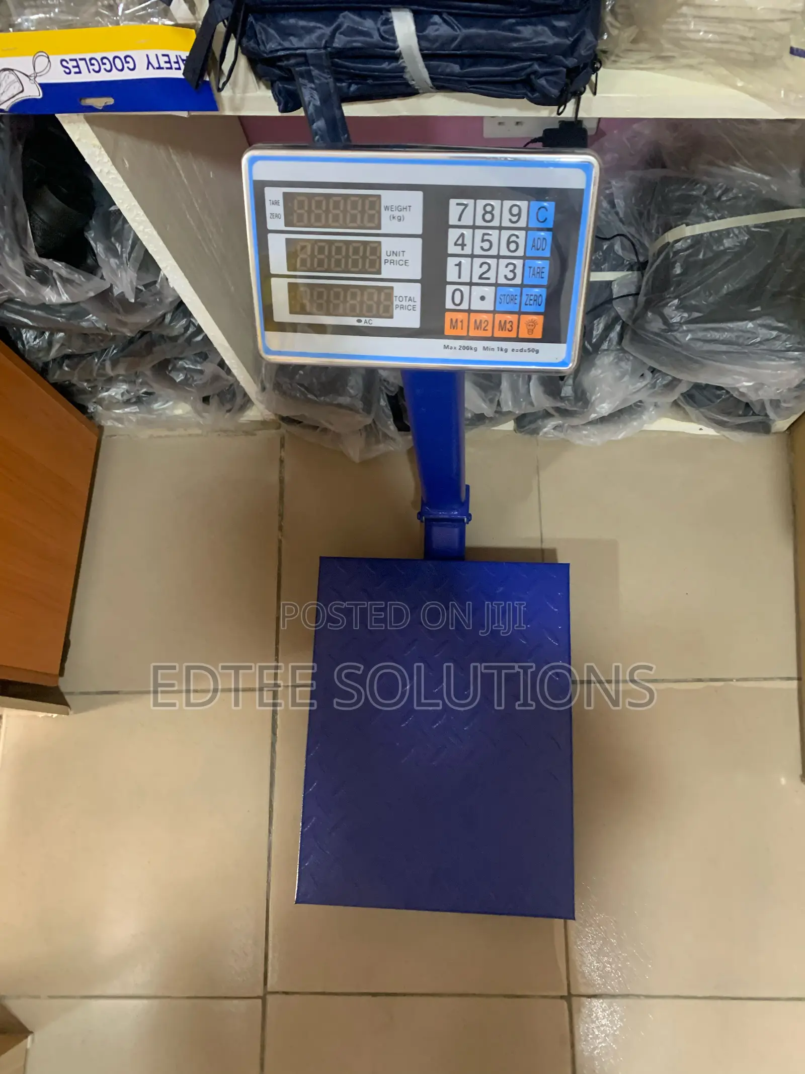 24hr Rechargeable 200kg Digital Platform Scale (Calibration Available)