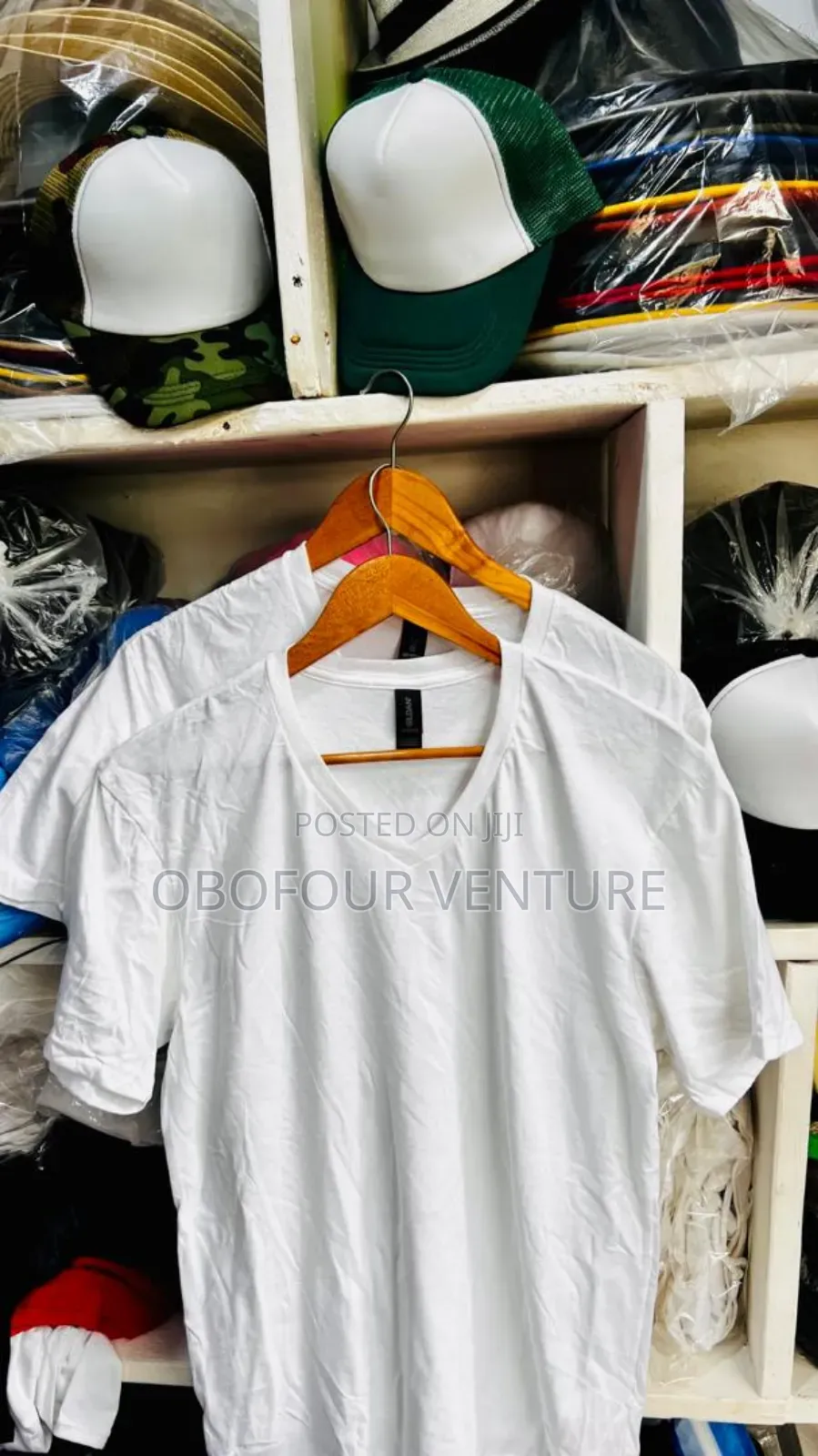 Quality and Affordable White v-Neck Call or Whatsup Us.