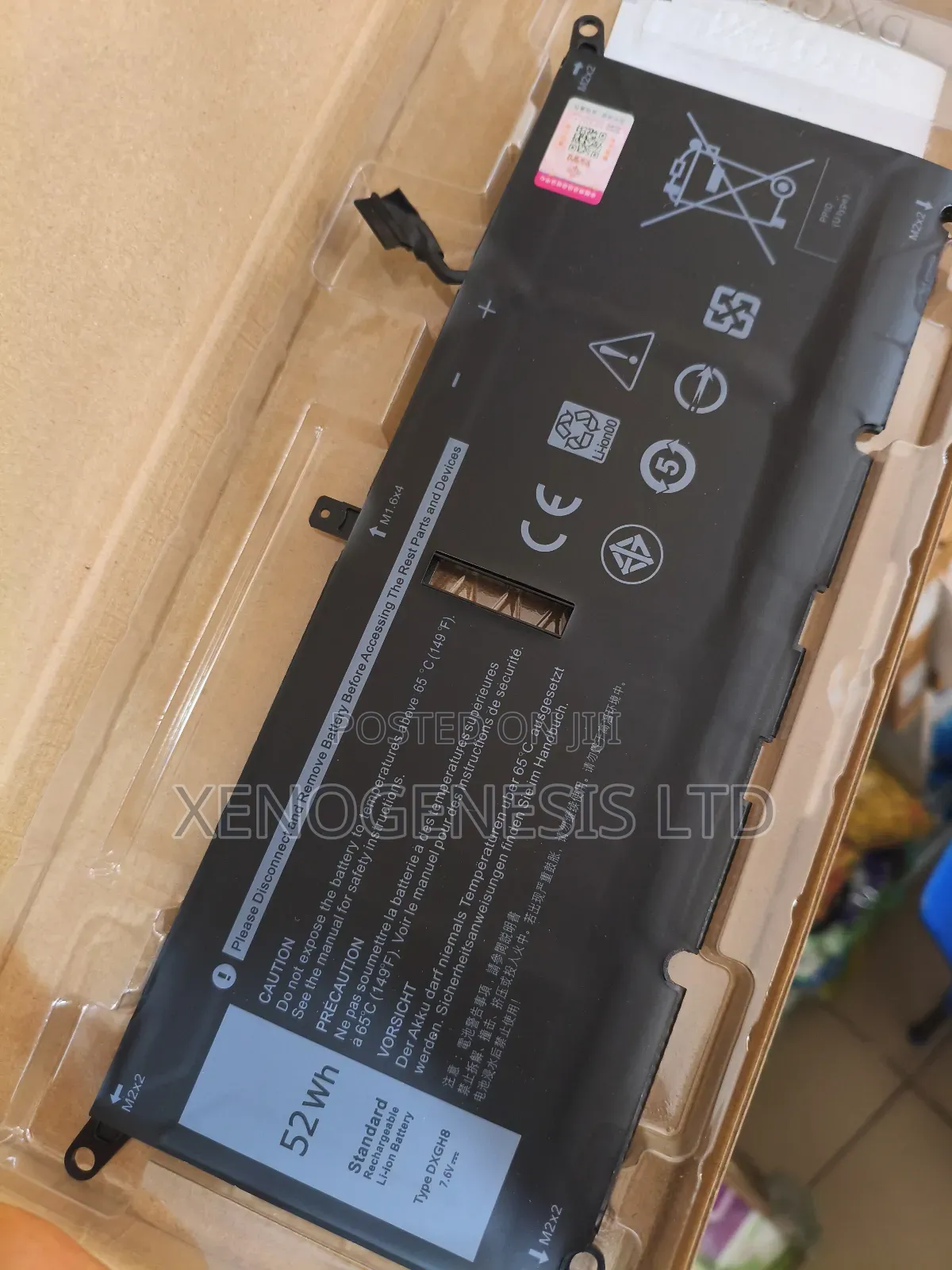 Dxgh8 for Dell XPS 13-9370 13-9380