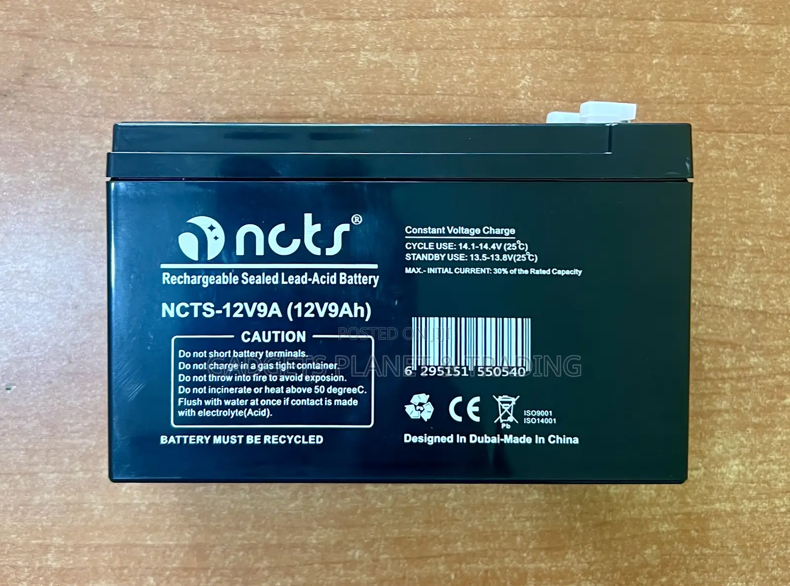 NCTS 12v 9h Sealed Lead-Acid 12v 9ah Rechargeable Battery for Ups Etc