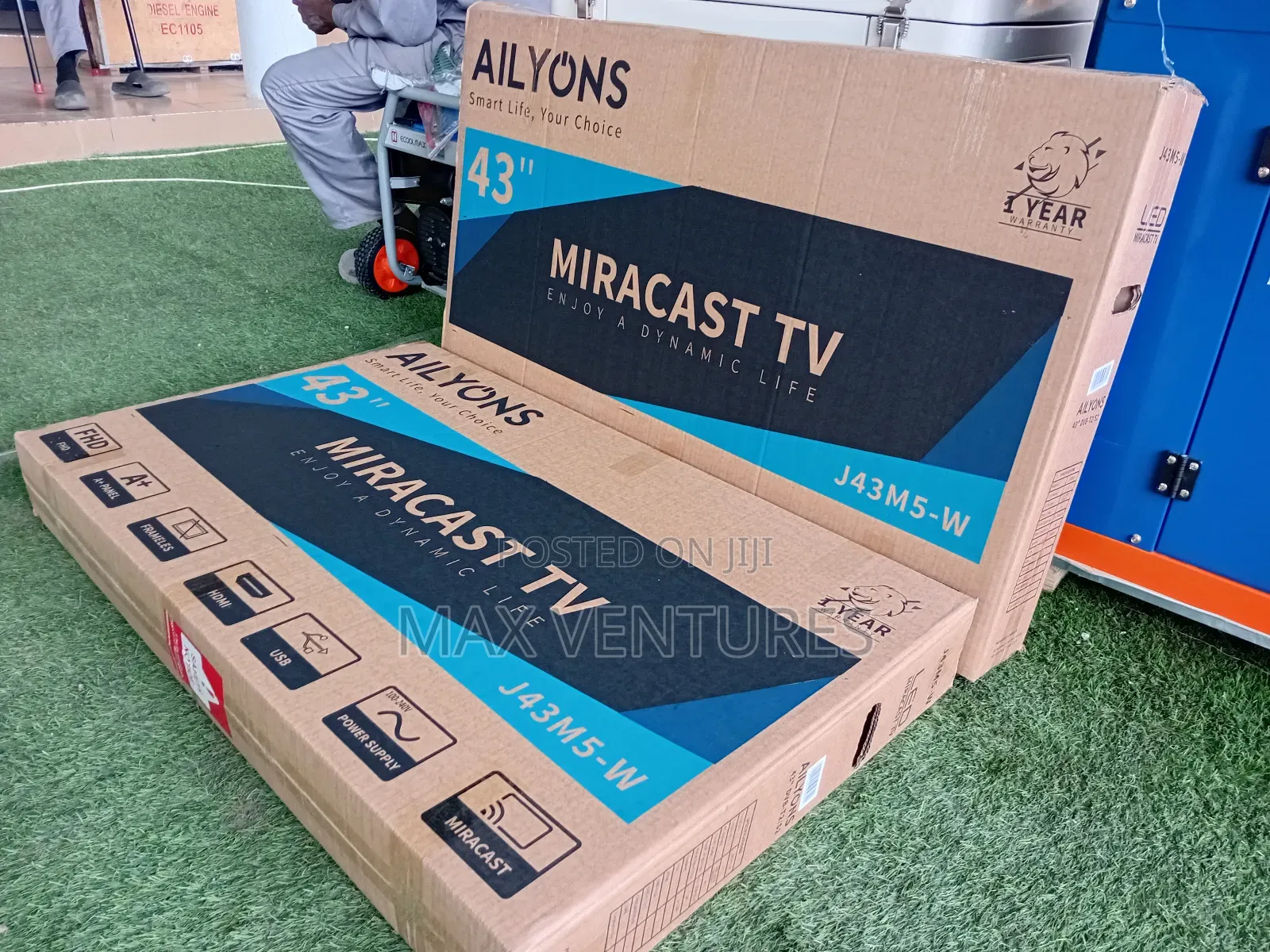 Newly Stocked 43" Ailyons Miracast Tv Frameless Bringing People Close