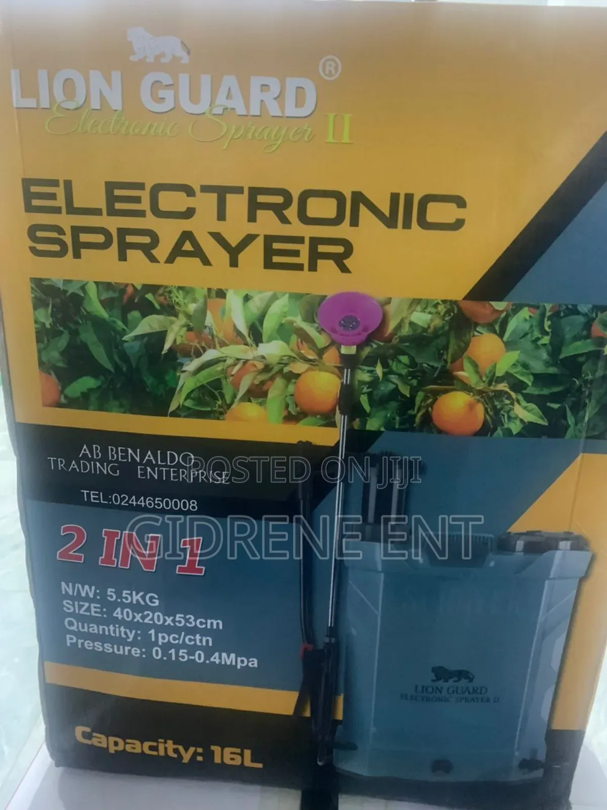 Electric Plus Manuall 2 in One Spraying Machine