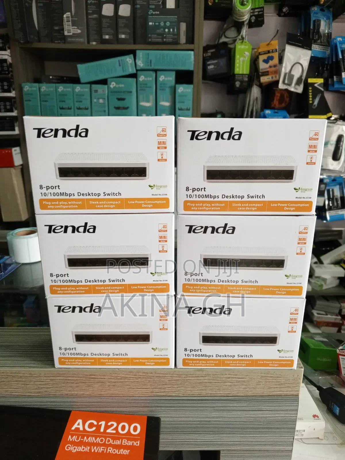 Tenda 8 Port Switch 10/100mbps S108