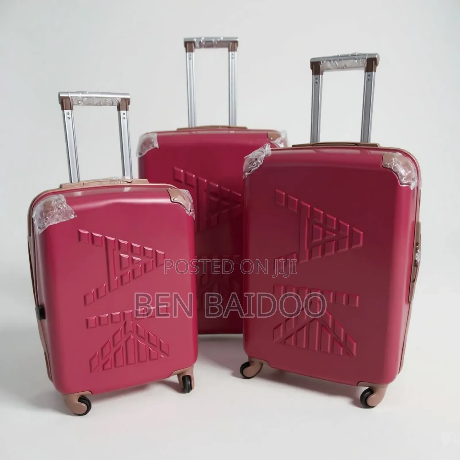 3-Piece Suitcase Bags (With Combination Lock)