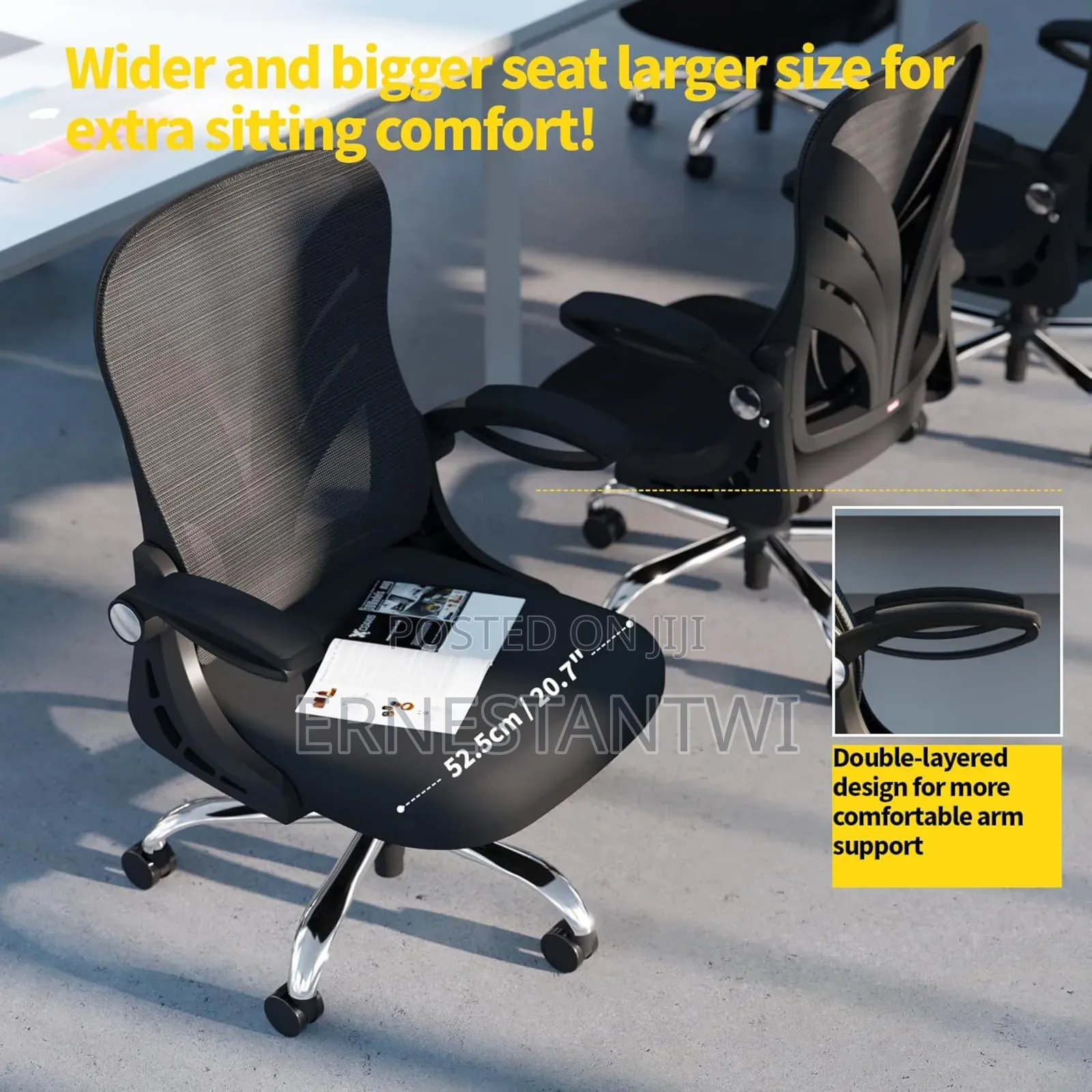 Foldable Ergonomic Office Chair From Holludle, Uk