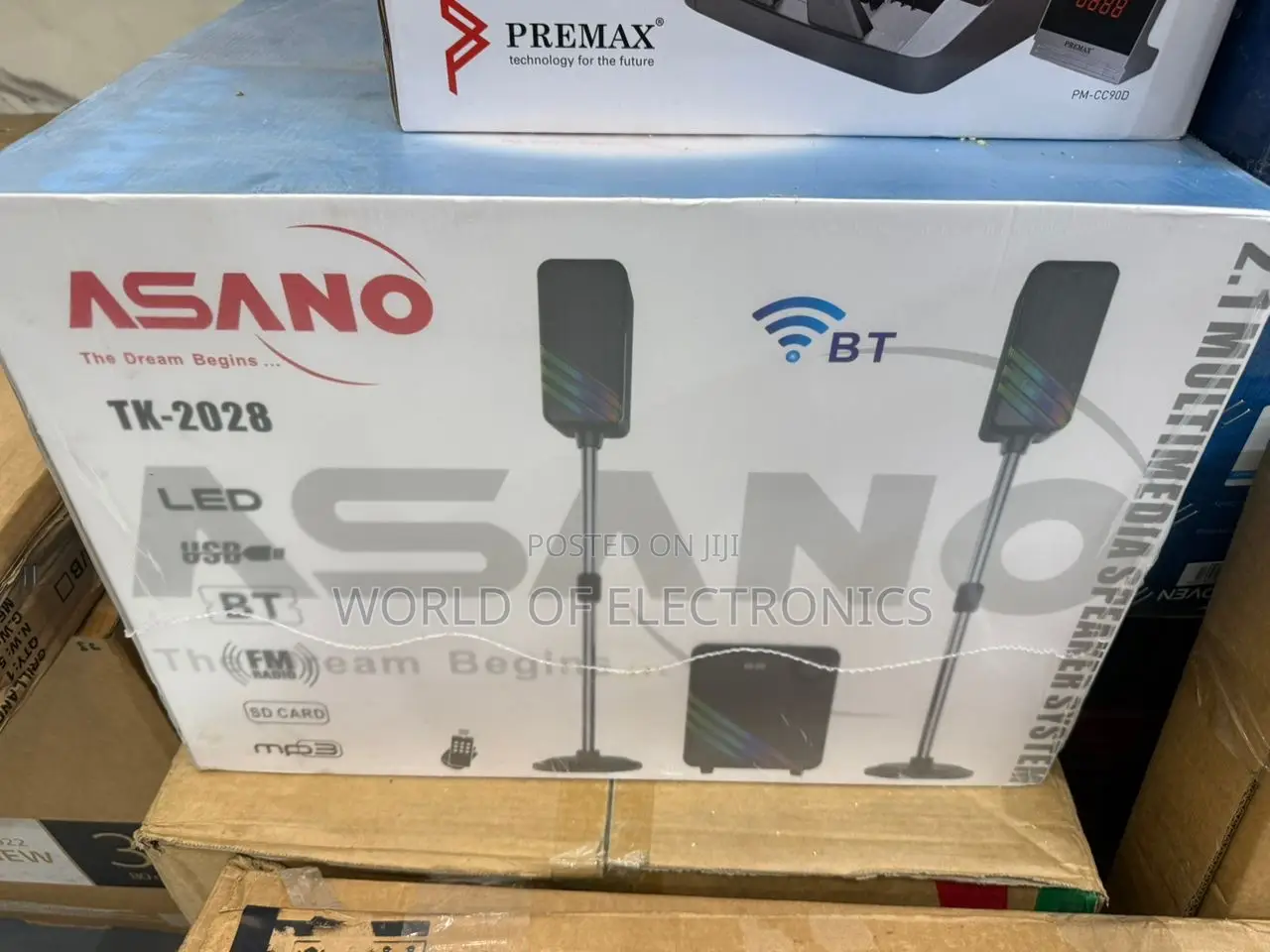 Quality Sound 2.1 Channel Home Theater Bluetooth Asano Tk2028