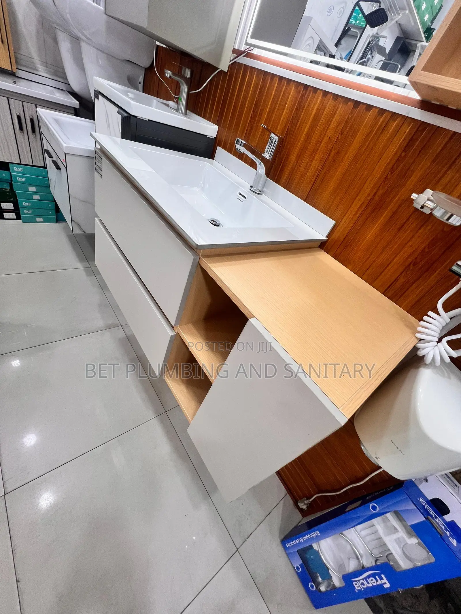 Modern Cabinet Basin With Led Mirror Complete