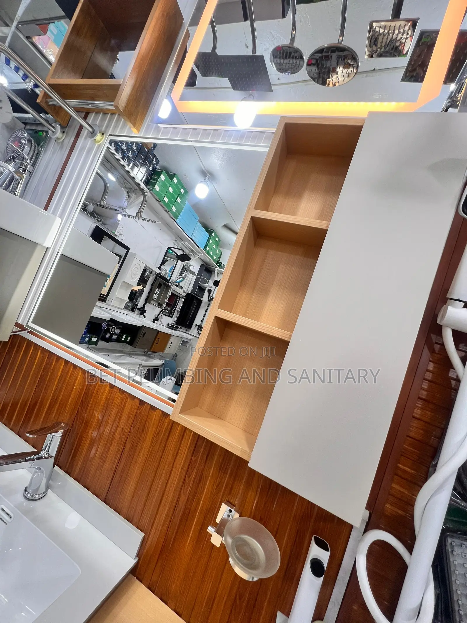 Modern Cabinet Basin With Led Mirror Complete