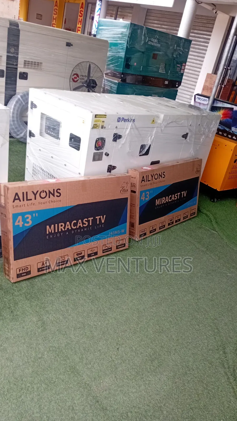 Ailyons 43" Digital Satellite Tv (Miracast) Frameless Led Tv Smartlife