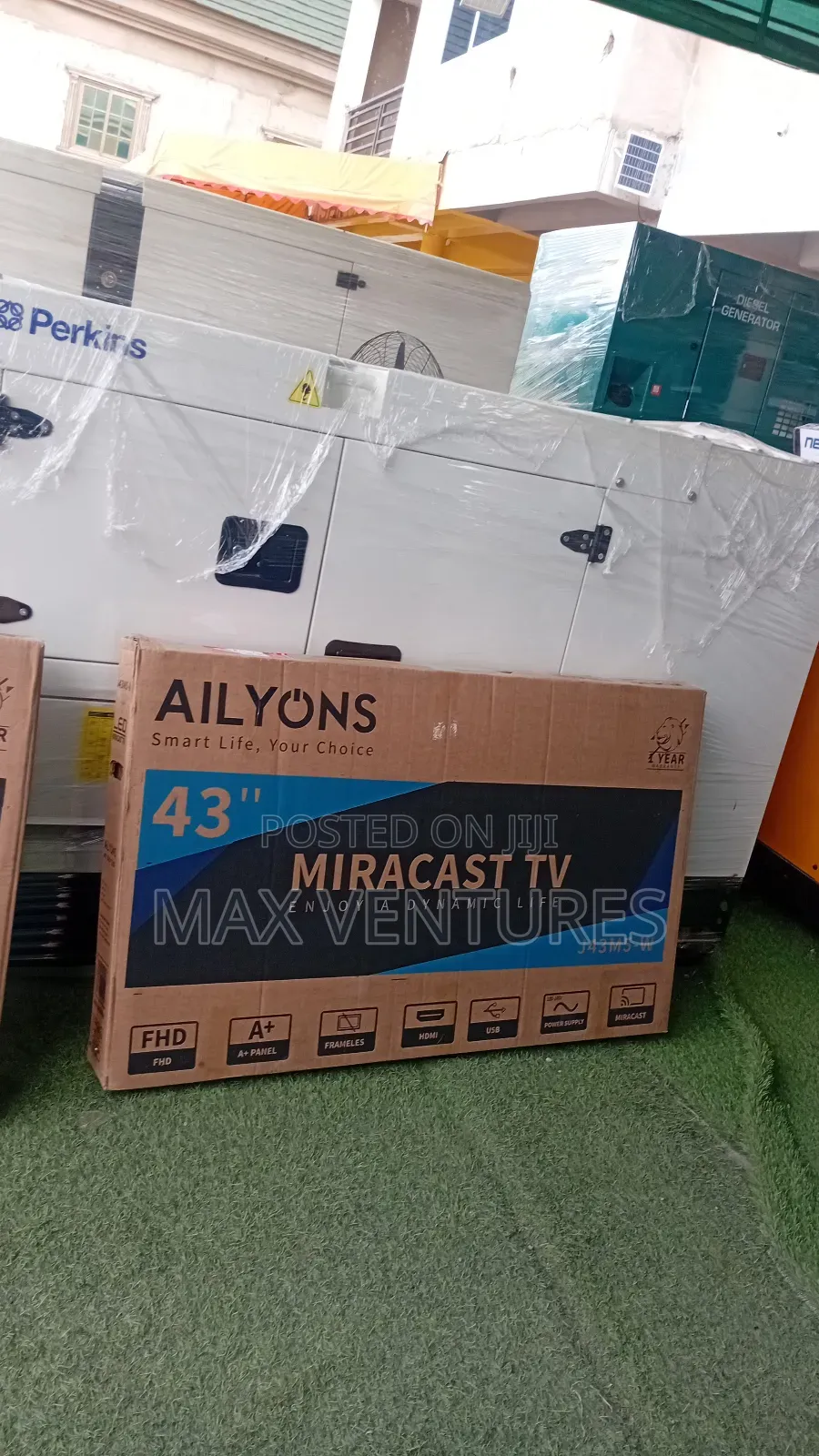 Ailyons 43" Digital Satellite Tv (Miracast) Frameless Led Tv Smartlife
