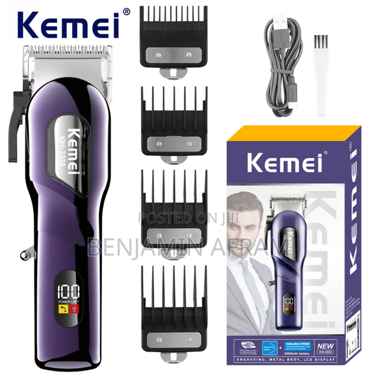 High Quality Rechargeable Hair Clippers Km- 2335