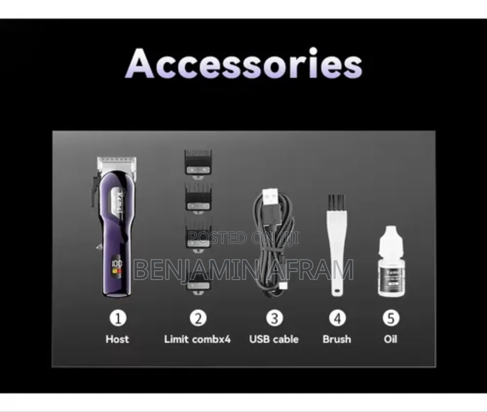 High Quality Rechargeable Hair Clippers Km- 2335