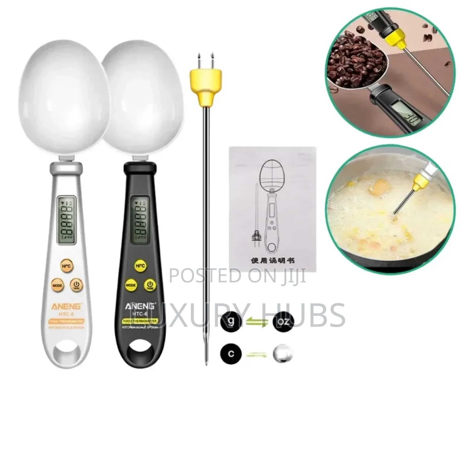 Lcd Digital Kitchen Scale Food Probe