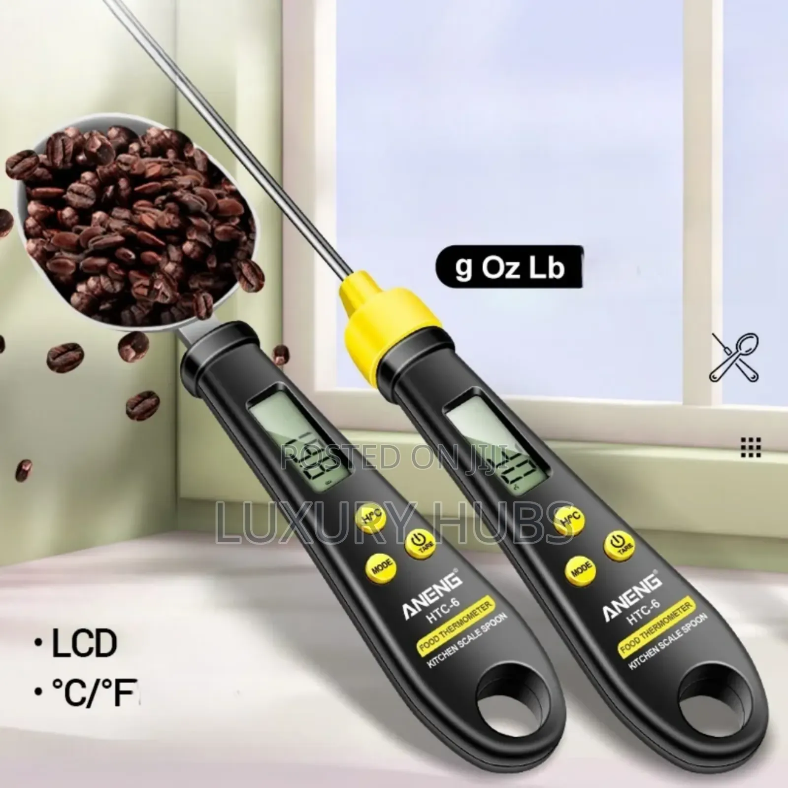 Lcd Digital Kitchen Scale Food Probe