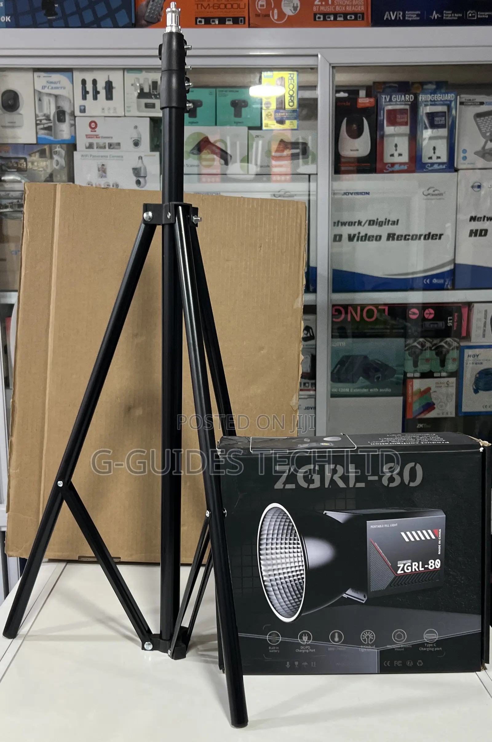 ZGRL-80 Palm Cob Video Light With Inbuilt Battery and Stand