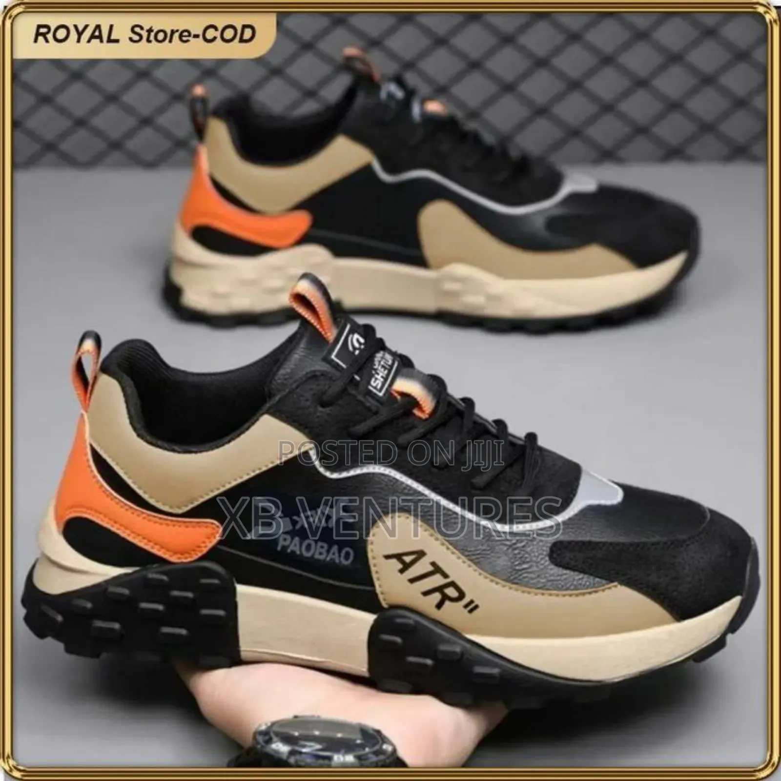 Ashion Men's Lace-Up Casual Sneakers