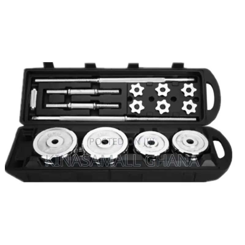 50kg Chrome Barbell Dumbbell Set – Complete Home Gym Kit