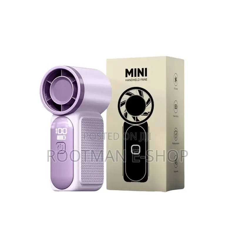 Handheld Mini Fan Portable Fans 100 Wind Speed And Display Screen