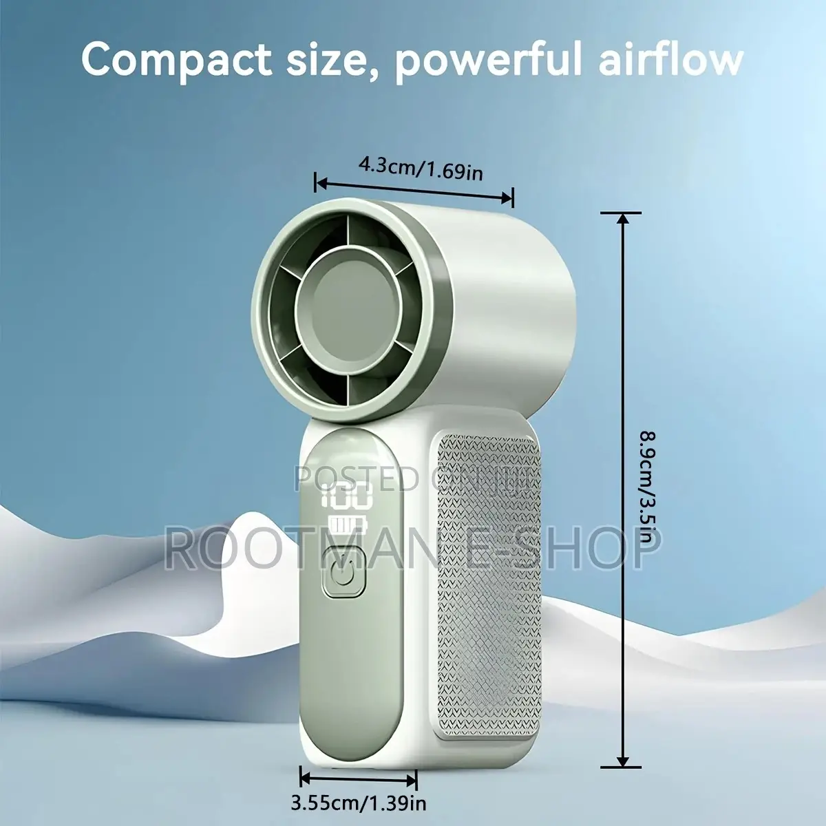 Handheld Mini Fan Portable Fans 100 Wind Speed And Display Screen
