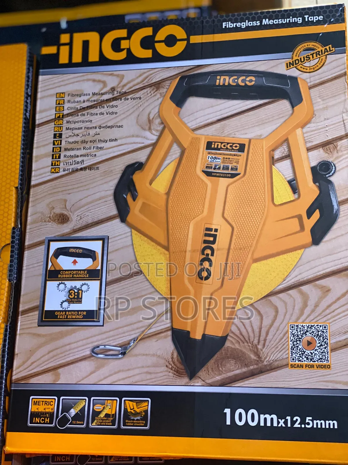 Ingco Fiber Glass Measuring Tape 100m