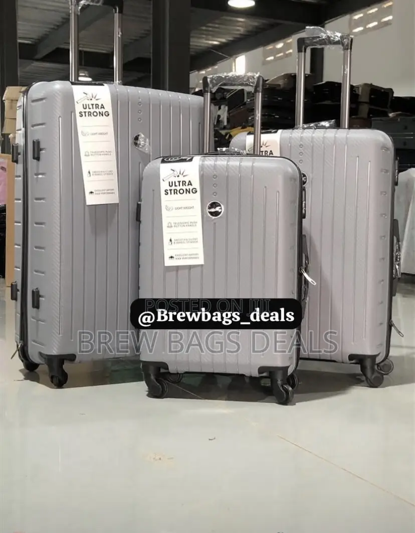 Quality 3set Silver Jony Fiber Anticrack Traveling Bag
