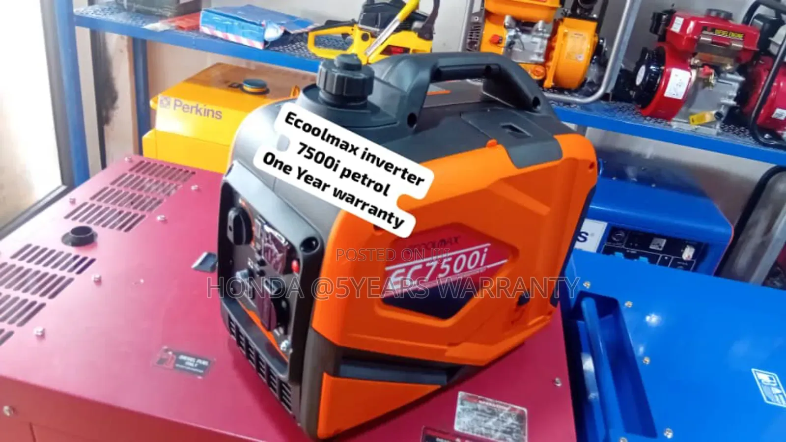Quiet Noise Ecoolmax Inverter 7kva 7500i Petrol Generator