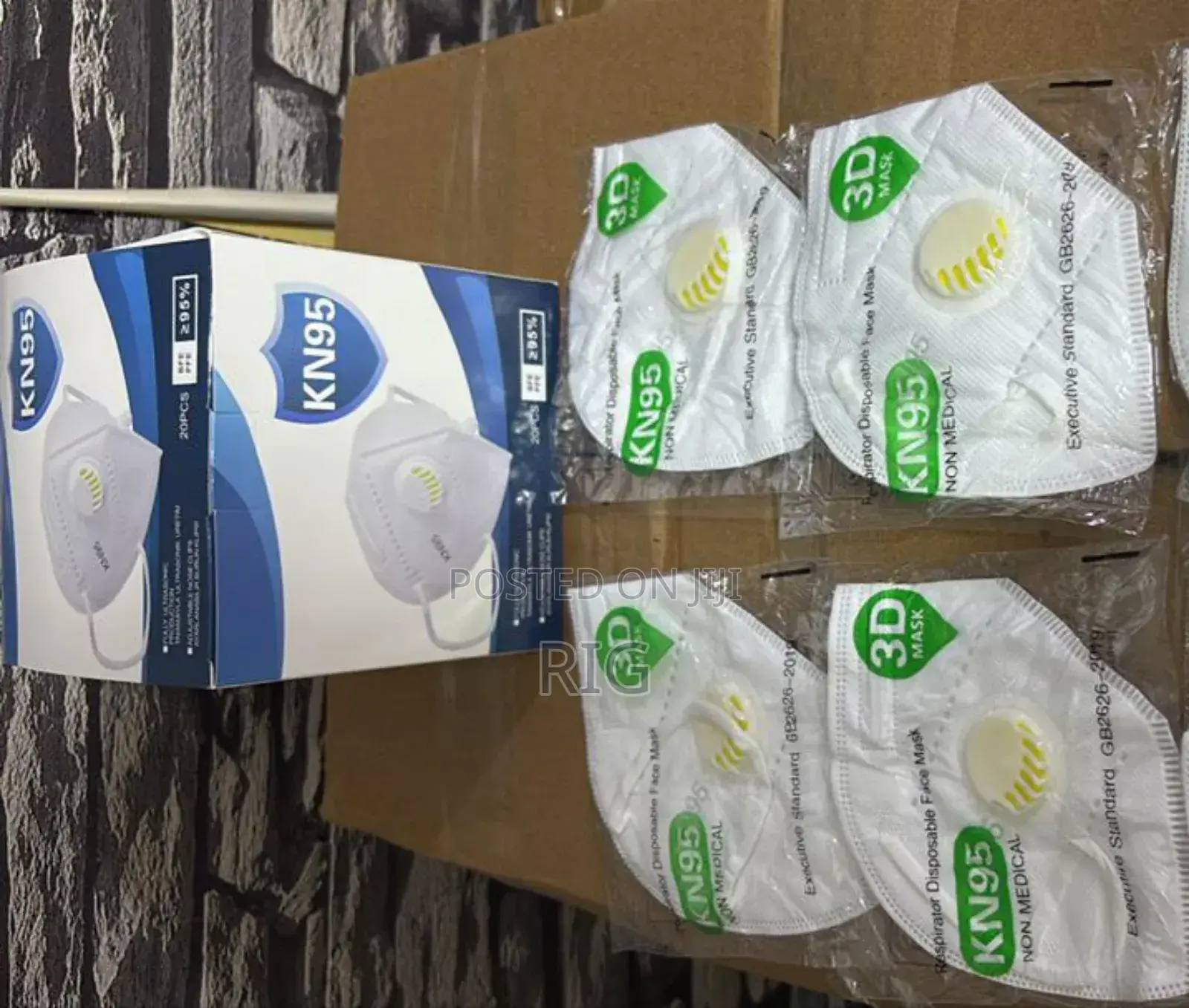 Kn95 Nose Mask With Valve 20pcs