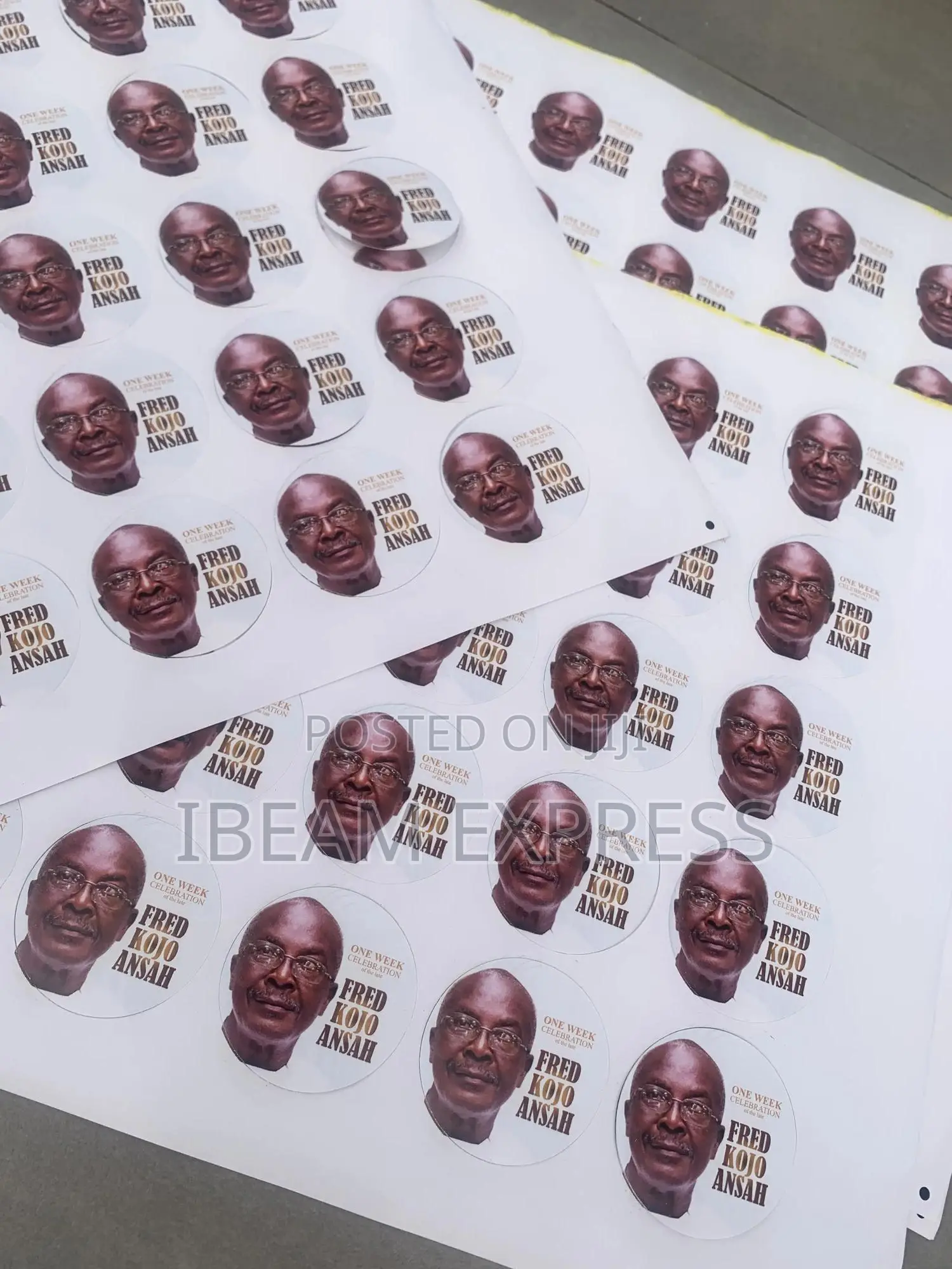 Water Resistance Paper Sticker Print And Cut (Machine Cutting)
