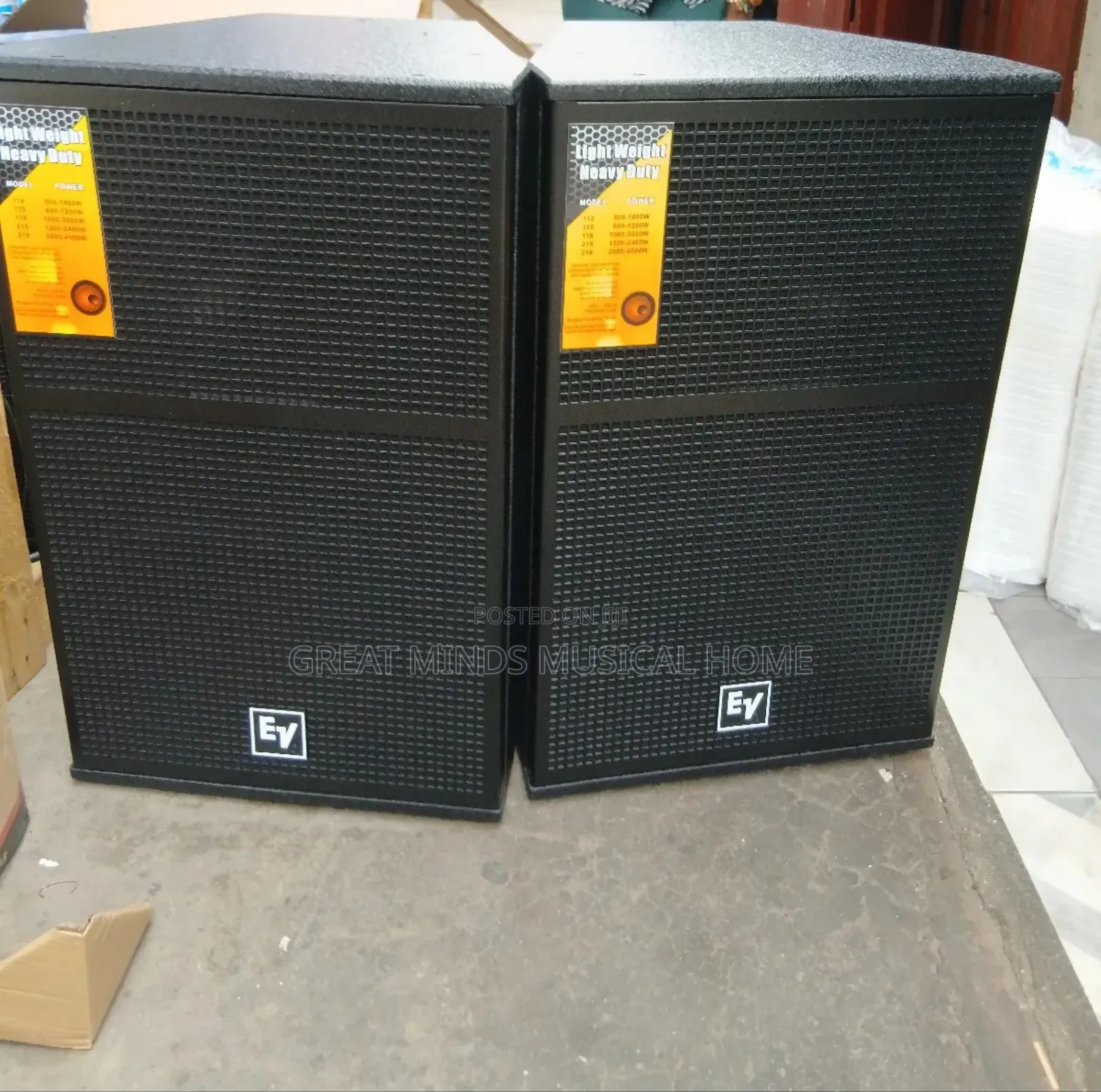 Ev Short Range Speakers (Pair)