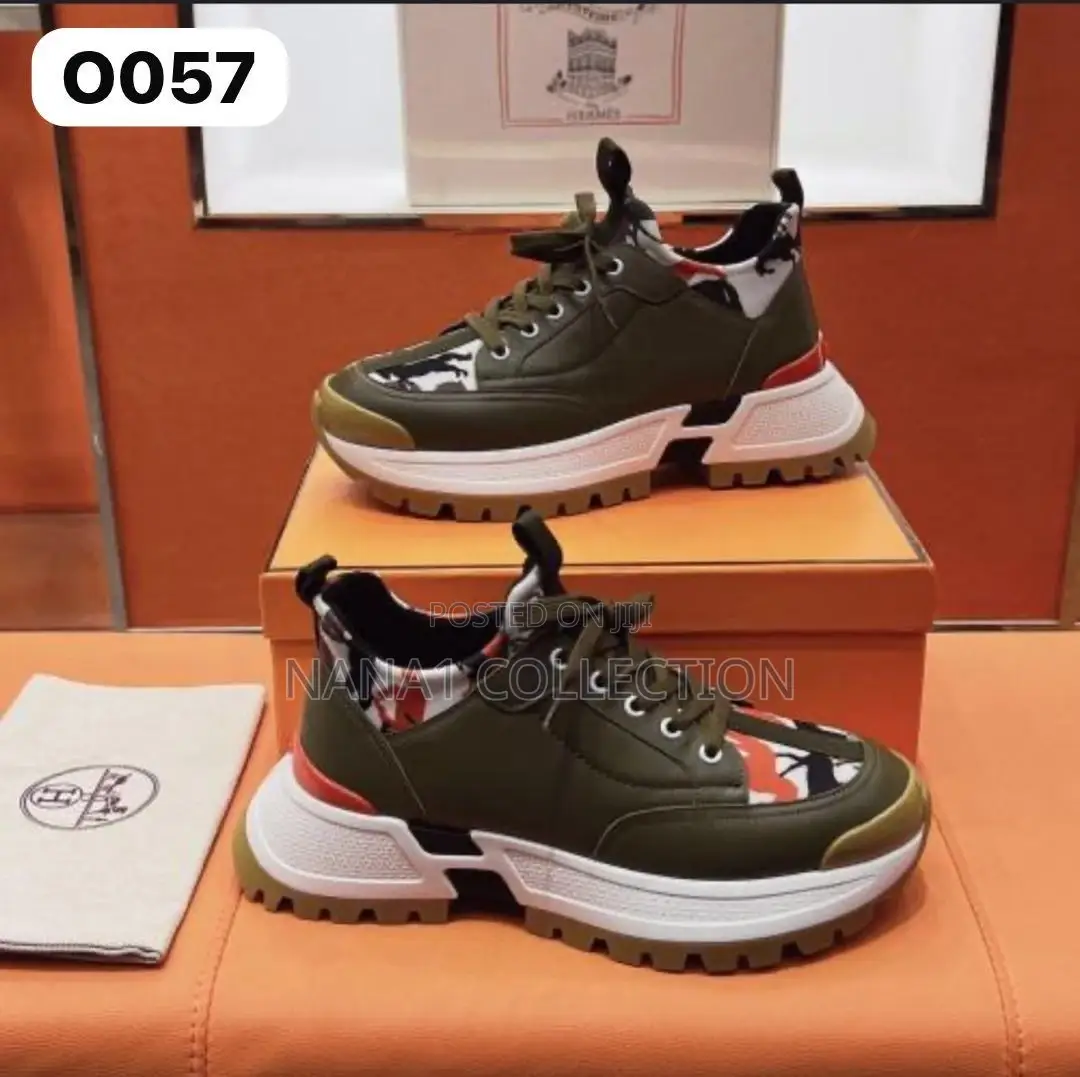 Hermes Paris Luxury Italian Unisex Sneakers “3 Colors”