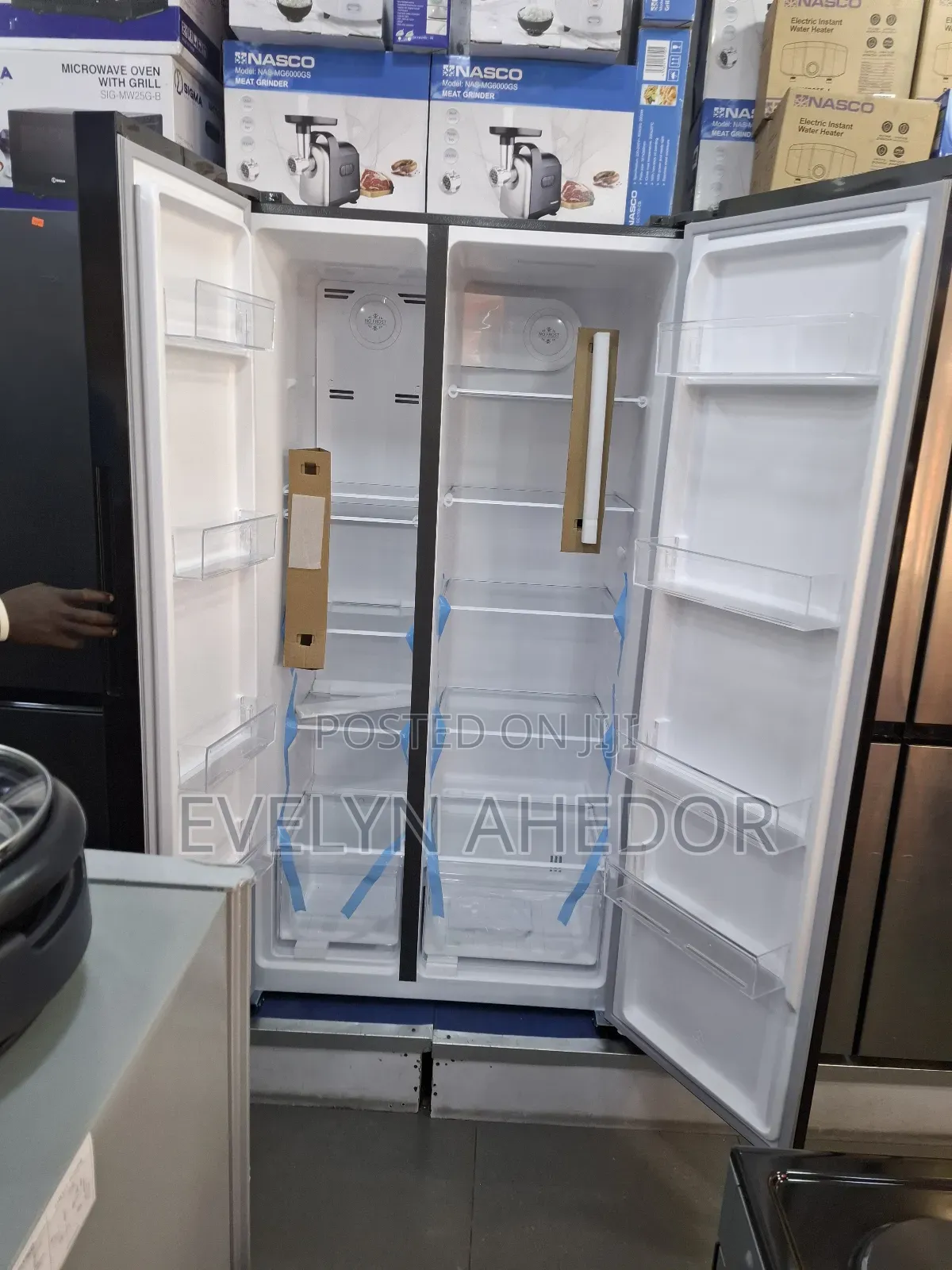 Moist Freezer Zone Nasco Side by Side Fridge 525ltrs Brand New