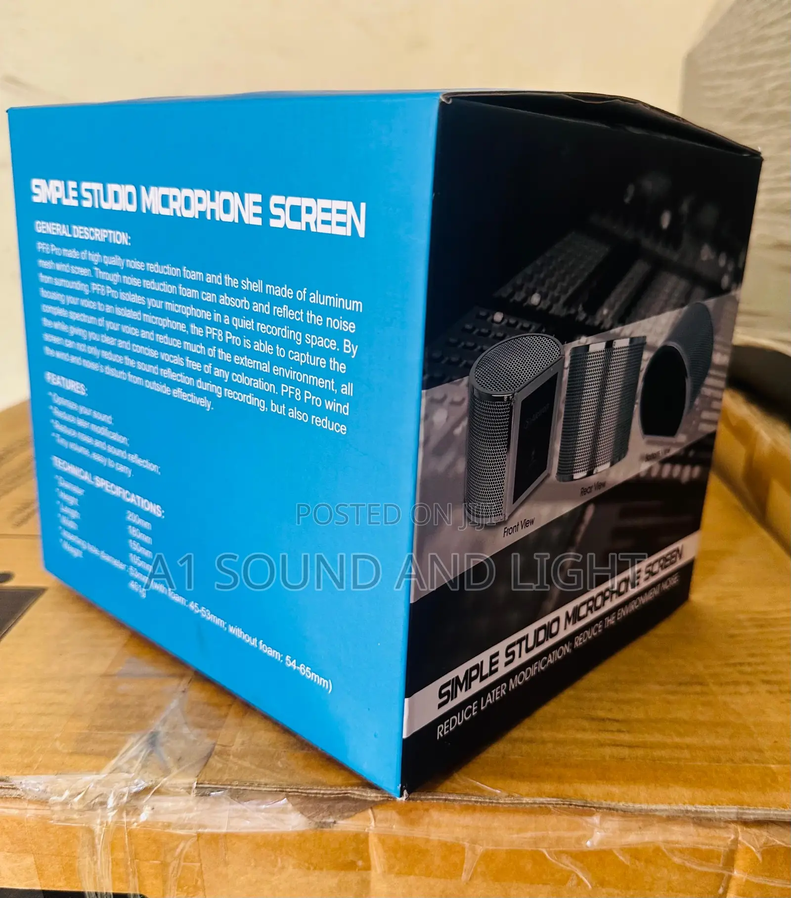 Alctron Pf8 Pro Reflection Shield. [ Metallic ]