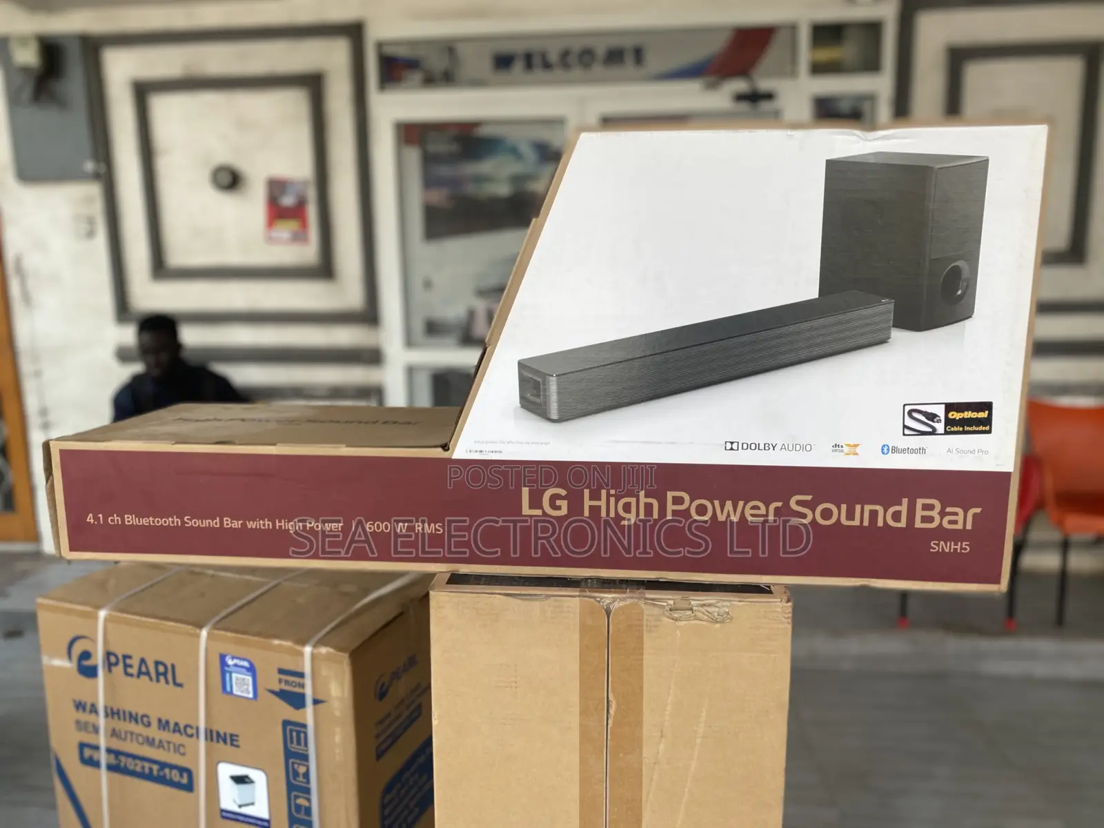 Lg Sound Bar Snh5, 4.1ch, 600w With High Power Design, Dts Virtual:X