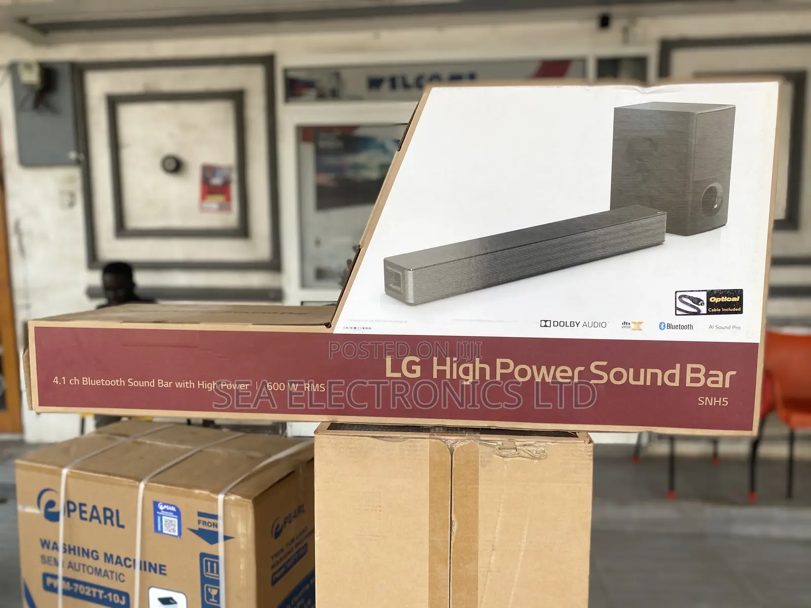Lg Sound Bar Snh5, 4.1ch, 600w With High Power Design, Dts Virtual:X