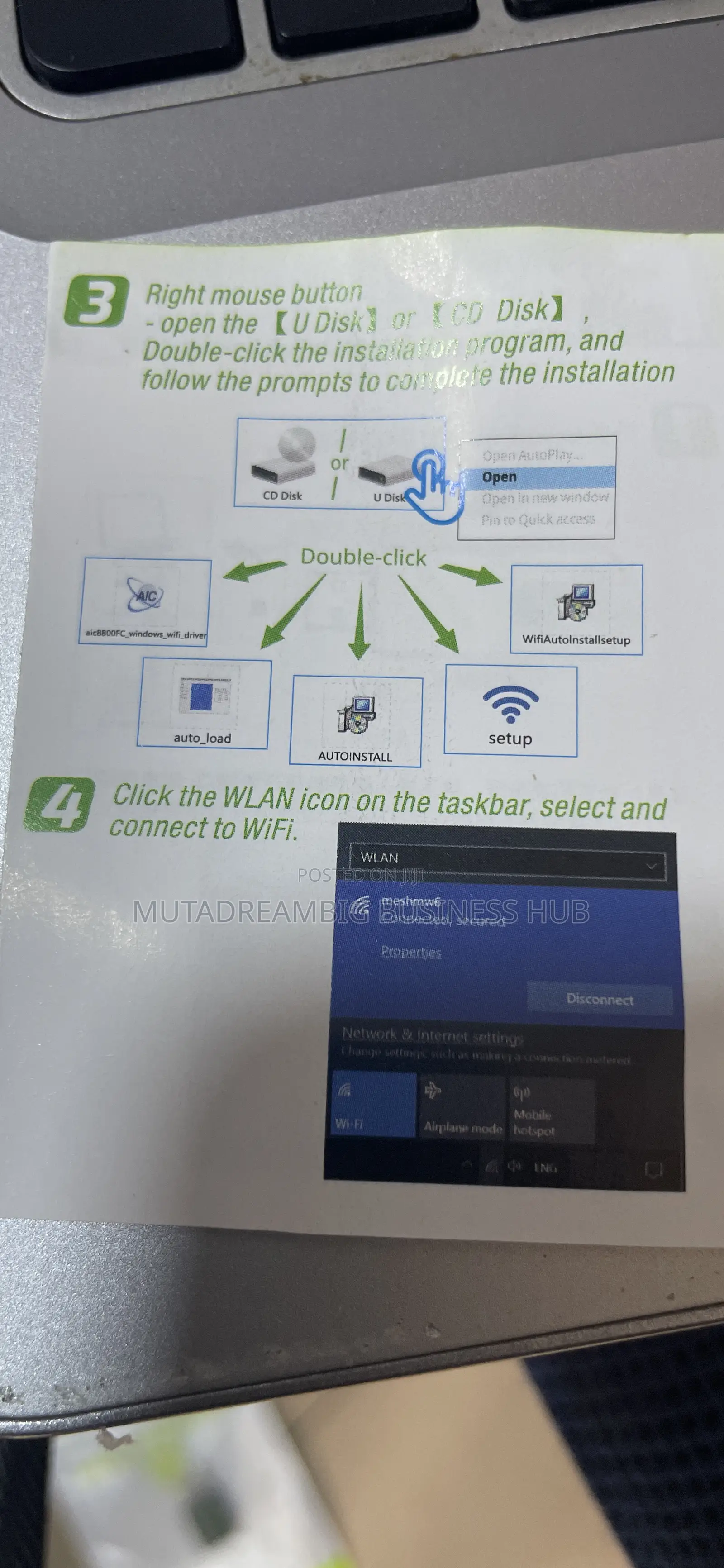 Bluetooth +Wireless Usb Adapter