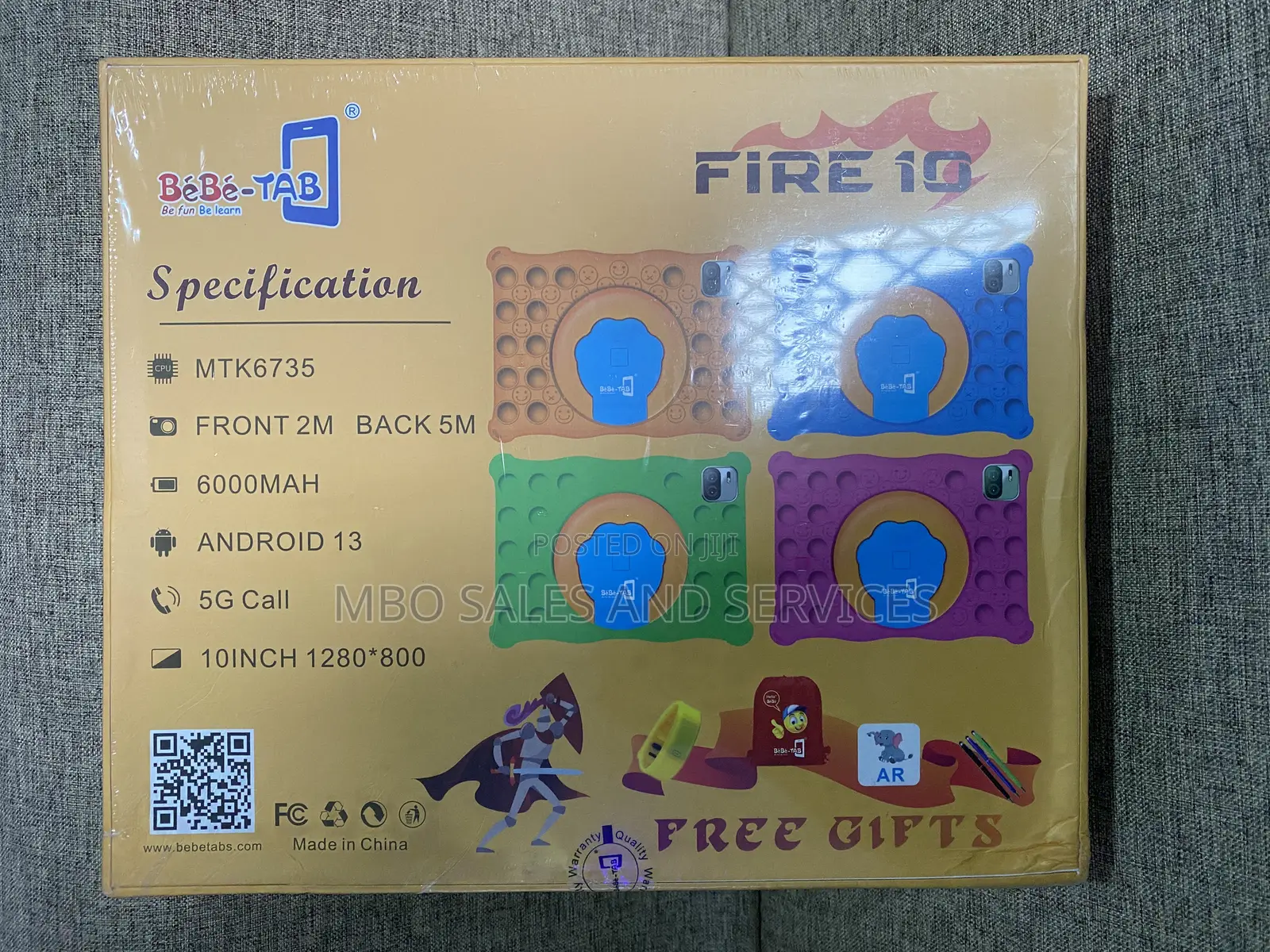 Bebe-tab Fire 10 Children’S Learning Tablet 10 Inches Sim Supported