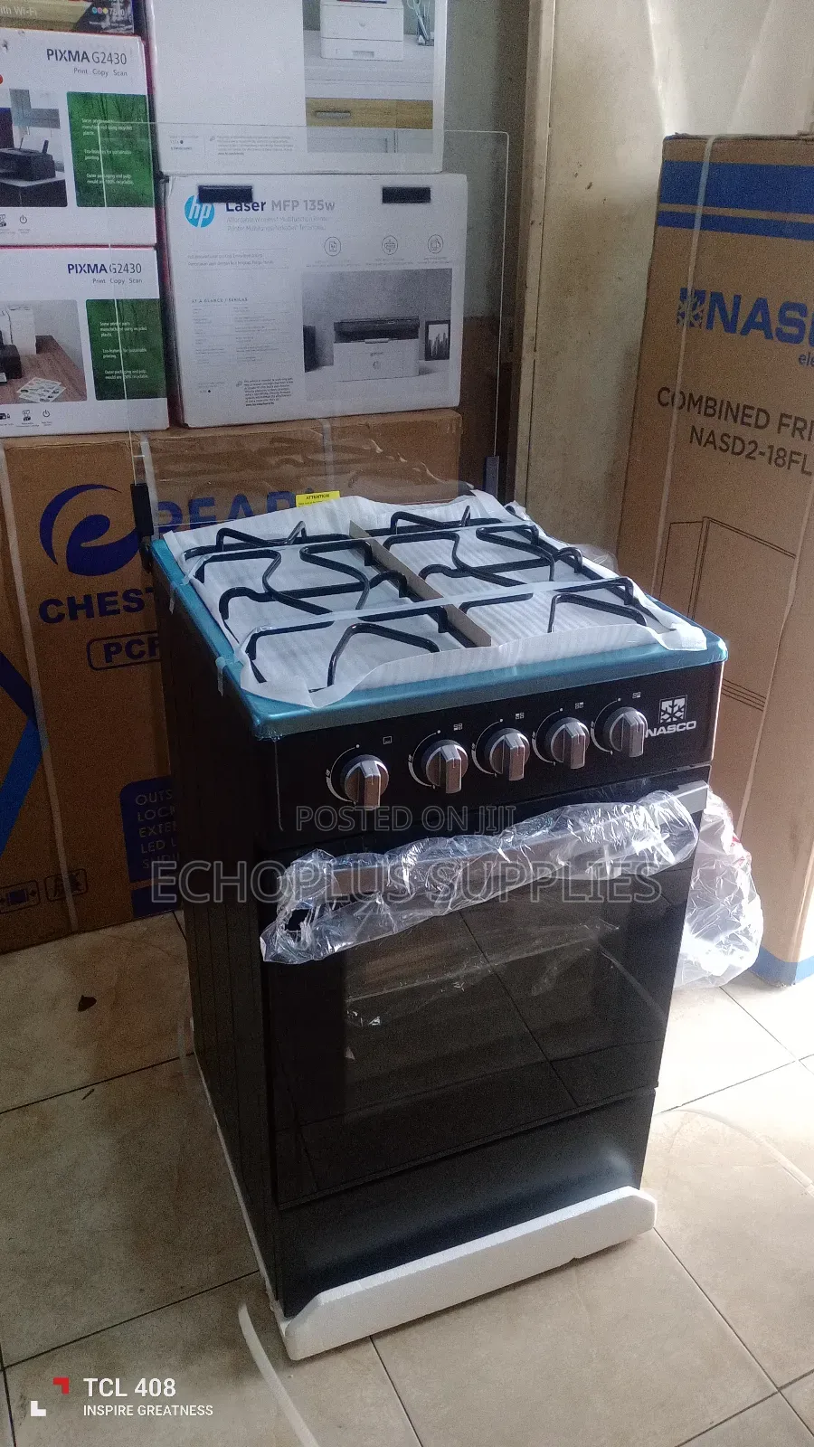 Nasco 4 Burner Gas Cooker Oven With Grill